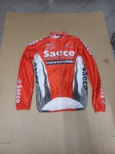 Vintage 90 Italian made long sleeve Coda Cannondale Saeco race jersey XL