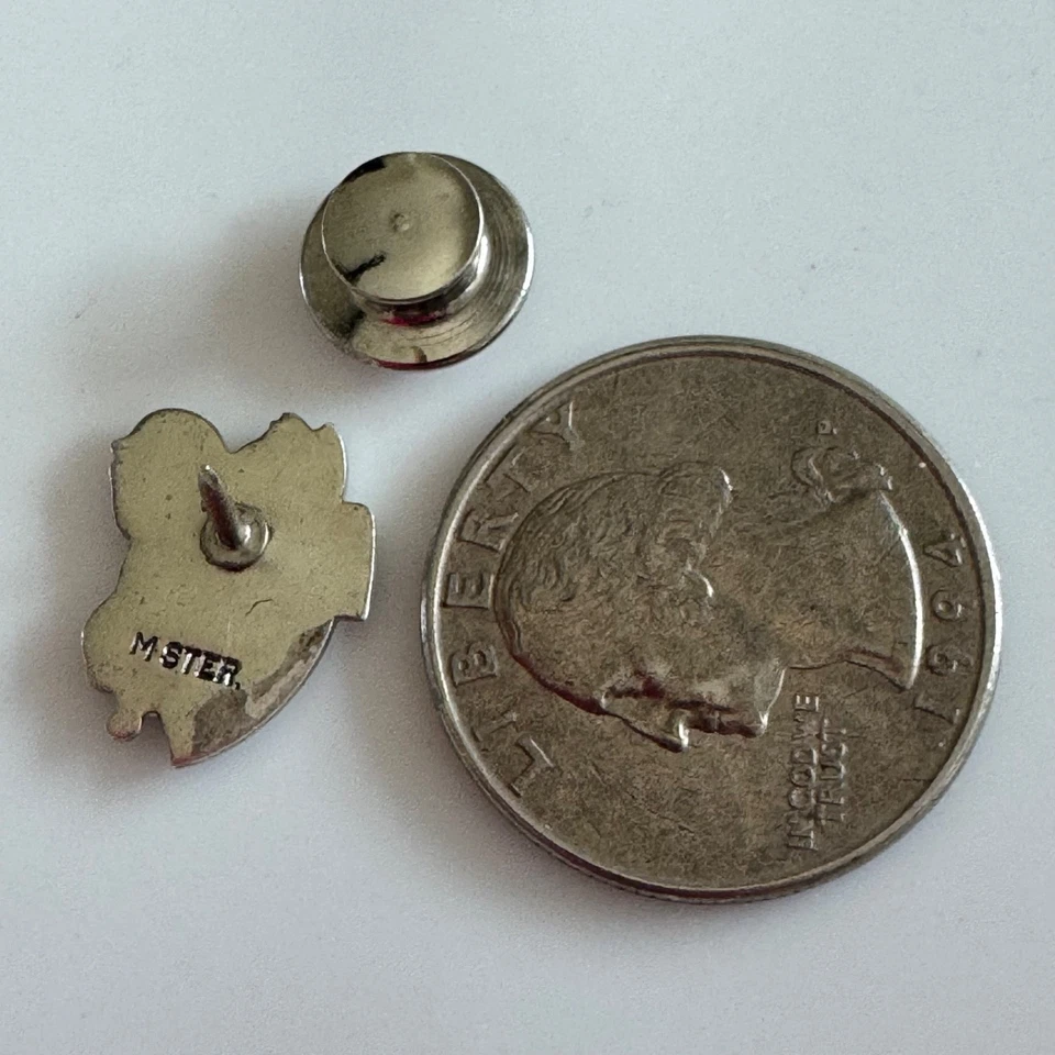 VINTAGE FRISCH'S BIG BOY STERLING SILVER EMPLOYEE SERVICE AWARD PIN TIE TACK - Image 3 of 3