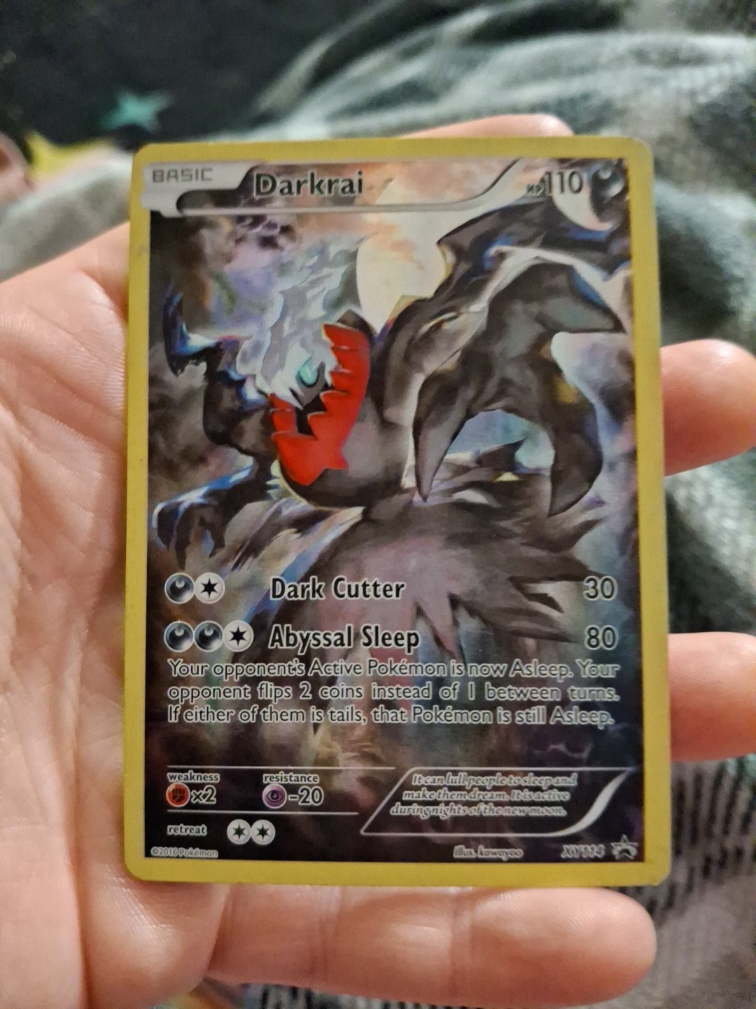Pokémon Darkrai TCG XY114 Black Star Holo Promo Full Art Card
