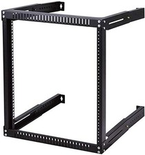 Wall Mount Rack 15U Adjustable Depth Open Frame 19Inch Server Equipment Rack ...