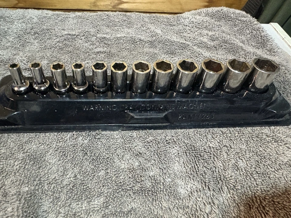 Snap On 1/4 Drive Semi Deep Socket Set PATKY263 - Image 2 of 2