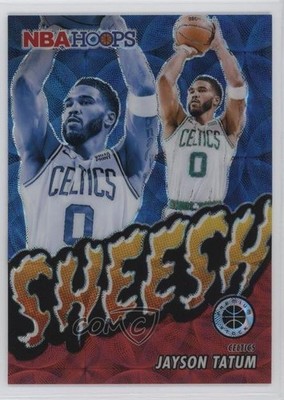 2023 Panini NBA Hoops Premium Stock Sheesh Red Prizm 50/88 Jayson Tatum #22 0c3