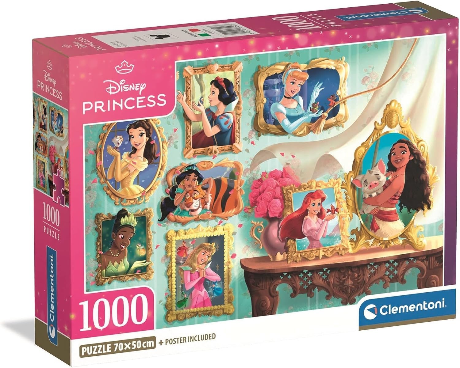 Clementoni Jigsaw Puzzles 1000 Pieces Disney Princess Puzzle 37046 14+ New