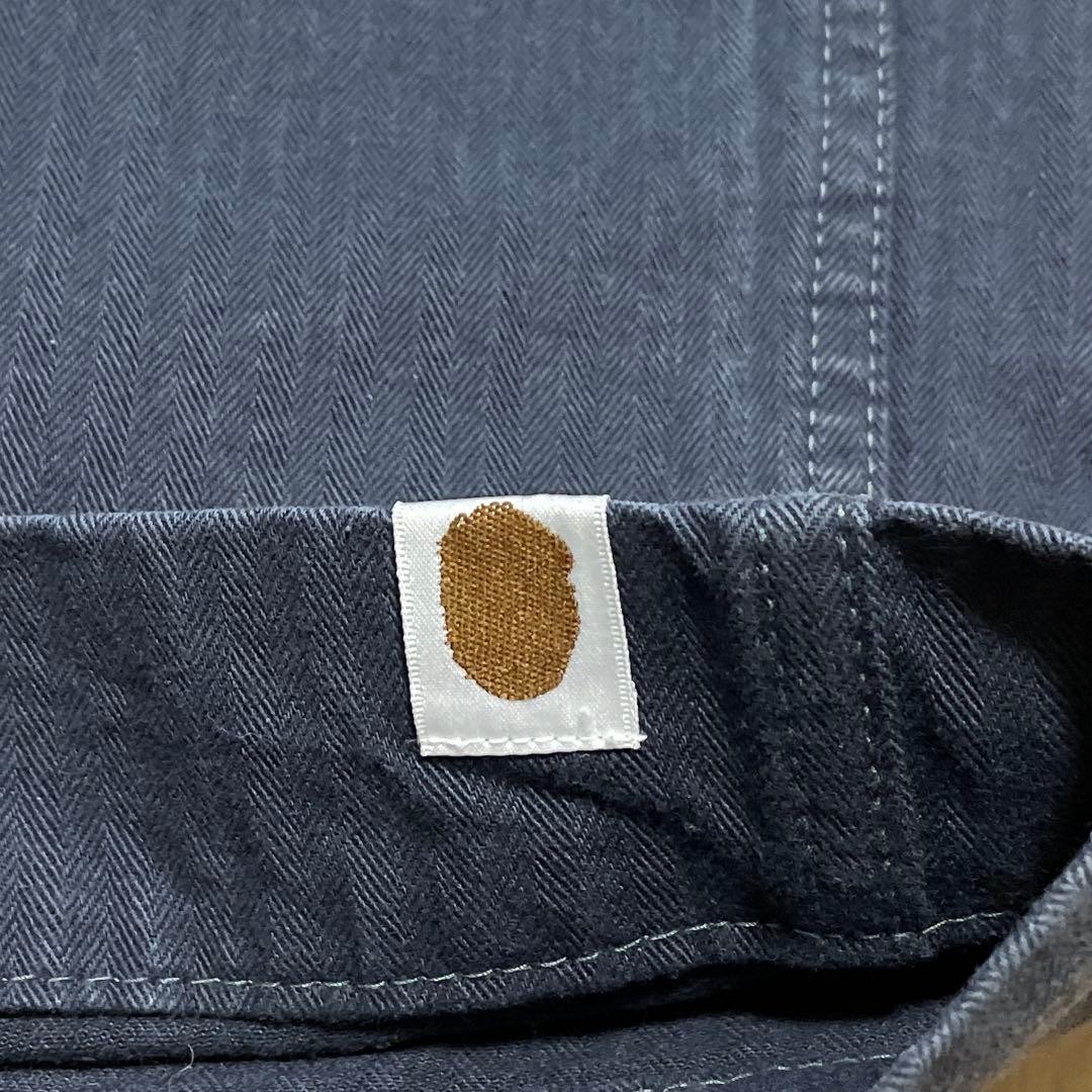 A Bathing Ape BAPE Cotton Herringbone Straight Cargo Pants Navy XL BA0226131 thumbnail 13