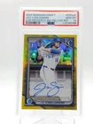 JAC CAGLIANONE 2024 BOWMAN CHROME DRAFT 1ST YELLOW AUTO /75 PSA 10 Q3963-2