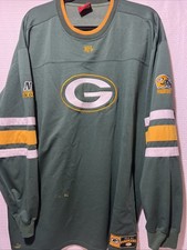 Vintage Green Bay Packers Sweatshirt Mens Green NFL Football Long Sleeve 00s