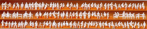 Preiser 79007 Seated People (Pk120) Unpainted Figures N Gauge