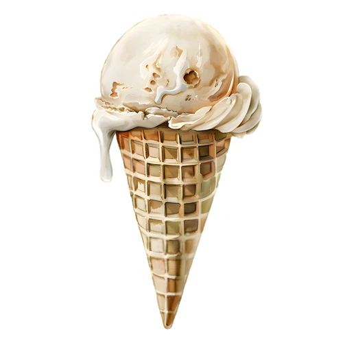 Ice Cream Self Adhesive Vinyl Sticker