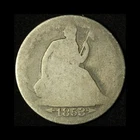 1853-P Seated Liberty Half Dollar - Free Shipping USA