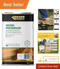 5L Clear Wood Preserver - Low Odour, Long Lasting for Interior & Exterior Use