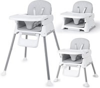 3 in 1 Baby High Chair, Bellababy Adjustable Convertible Chairs for Babies and T