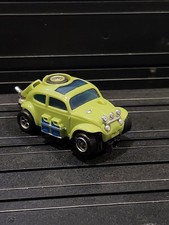 Vintage AFX Aurora Lime Green VW Baja Bug HO Scale Slot Car Runs Lot G1
