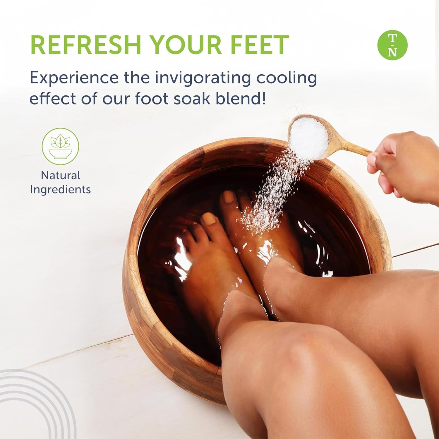 14oz Tea Tree Oil Foot Soak with Epsom Salt and Mint by Truremedy Naturals 2 PCK