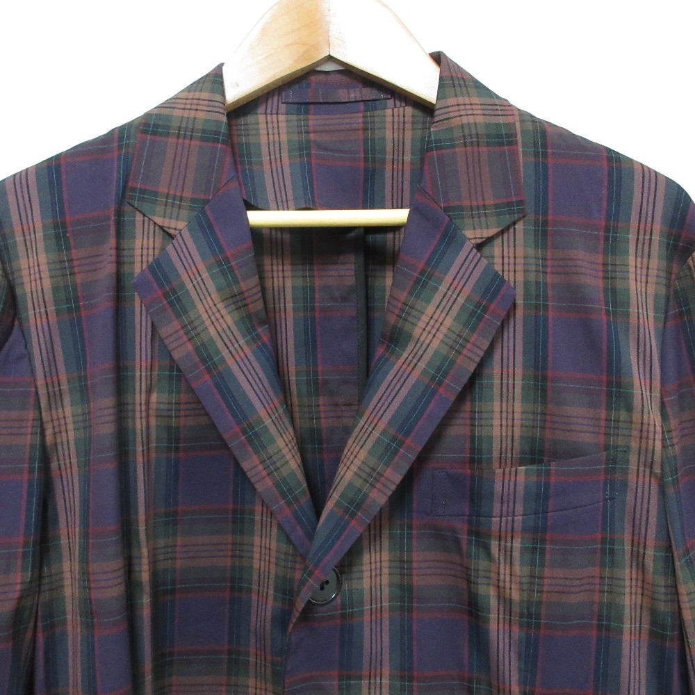 CABaN Check Pattern Stretch Tailored Jacket, Size… - image 4