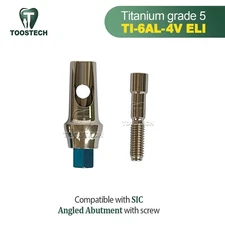 15 25 degree Titanium Angled cemented abutment fits to SIC 3.3 Invent