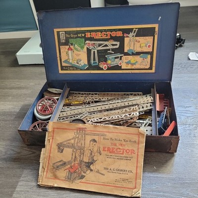 Vintage Gilbert Automotive Erector Set c 1938 Sold as is