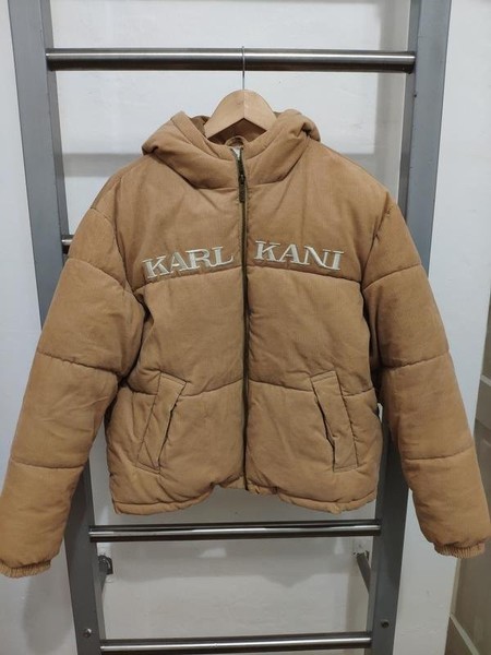 Women Karl Kani Jacket Beige Cotton L