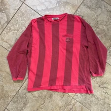 HEET Sportswear Striped Sweatshirt Pullover Vintage 90s Long Sleeve XL