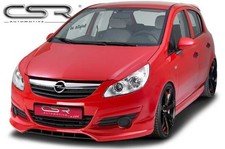 Front Ansatz Spoiler Schwert Diffusor Lippe Tuning für Opel Corsa D FA087