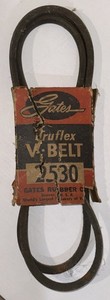 Vintage Gates Drive Belt Machine 2530  Replacement Rubber