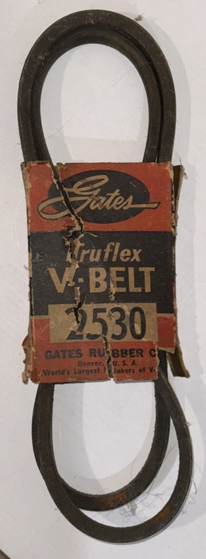 Vintage Gates Drive Belt Machine 2530  Replacement Rubber