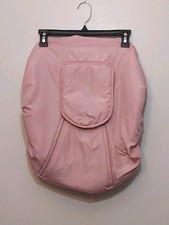 Cozy Baby Pink Infant Car Seat Cover with Dual Zippers Elastic Edge Fleece