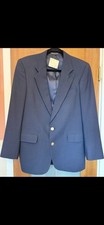 Christian Dior Men  s Vintage Navy Wool Blend Blazer Jacket