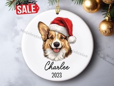 Personalized Corgi Christmas Ornament, Pembroke Welsh Corgi, Custom Dog Keeps...