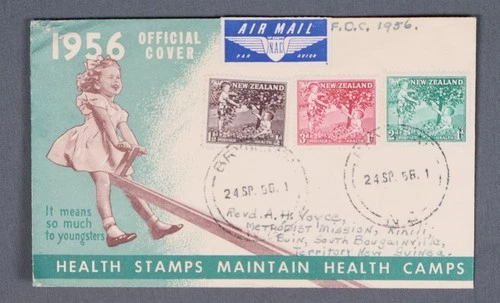 MayfairStamps New Zealand FDC 1956 Health Stamps Combo First Day Cover aaw_56637
