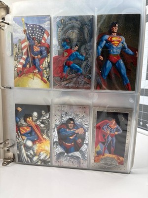 SkyBox Superman Man of Steel Platinum Series Complete Base with Binder