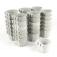 36-Pack - Gray Cage Cups hold 0.5 Pint / 8 fl oz to Hang Feed  Water for Pet