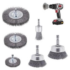 Drahtbürste Set 9 Stück für Bohrmaschine Akkuschrauber Edelstahl
