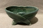 Vintage McCoy Green Drip Glaze Small Oblong Footed Planter