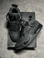Jordan 4 Retro Black Cat Size 9.5 Mens Excellent Condition FV5029-010 Og Box