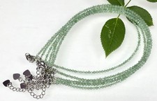Wholesale 6 Pcs 2mm Faceted Aventurine Anklets Natural Crystal Stainless Steel