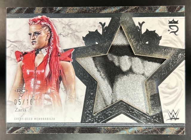 2025 Topps Royalty WWE Zaria Star Relics Silver Rookie RC #/10