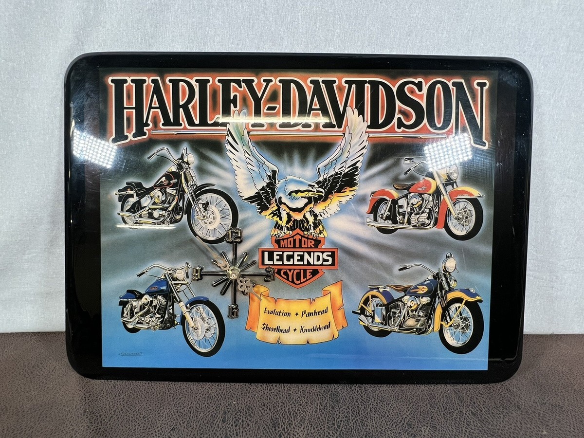 Vintage Harley Davidson Clock Frame Plaque By S.D Liebelt | eBay