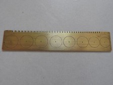 ECHELLE CALIBRE DE RESSORT CLOCK UHR PENDULE de 1 à 21 ancien outil d'horlogerie