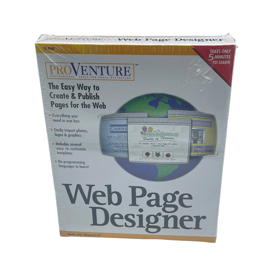 Lot of 4 Pro Venture Windows 95 PC CD-ROM Vintage Software Web page Newsletters - Image 2 of 4