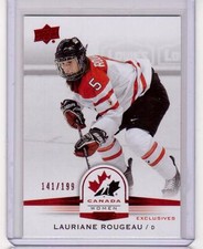 LAURIANE ROUGEAU /15 Upper Deck Women's Team Canada Juniors #/199 Exclusives #82