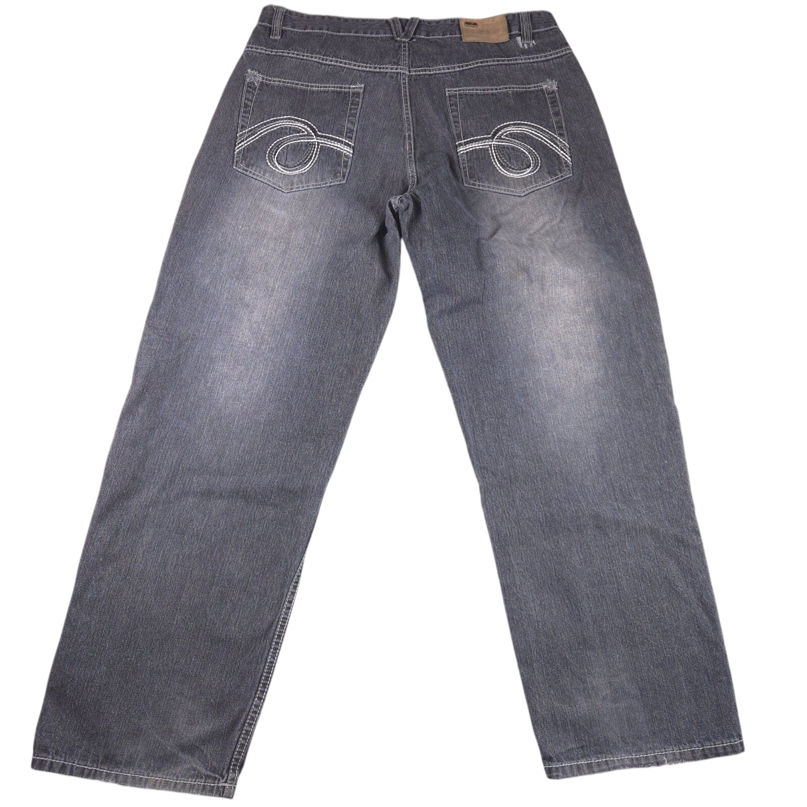 Y2K Vintage Southpole Baggy Grunge Jeans Washed Black 38x32