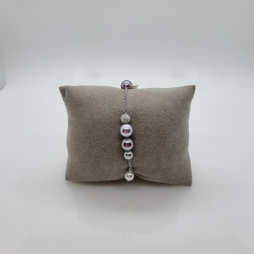 Swarovski Remix Pearl 2 Armband Perlen lila purple Gr. M Strand Bracelet 5463191 - Bild 7 von 9
