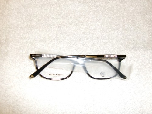Vera Wang LUXE Seshet Black 54{}16-140 Eyeglass Frames - Picture 7 of 8