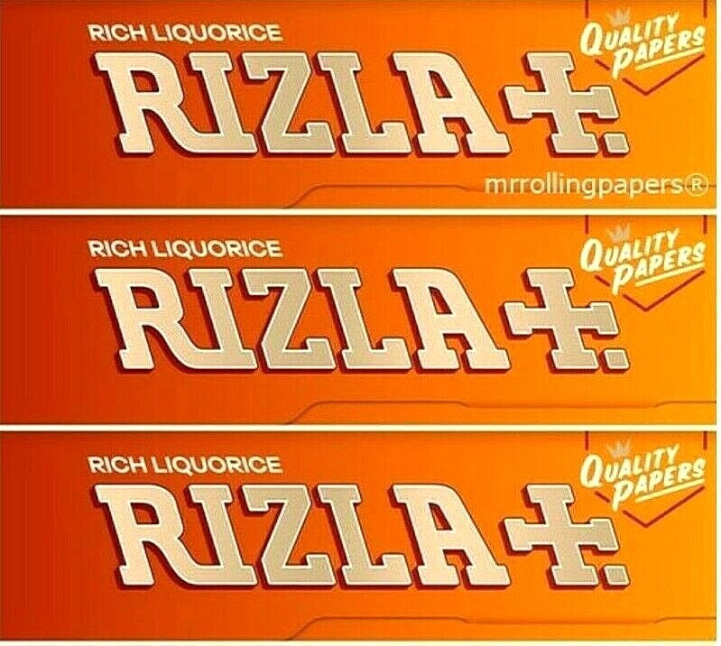 3x Rizla ROLLING PAPERS LIQUORICE Single Wide *DISCOUNTS!* *FREE USA SHIPPING*
