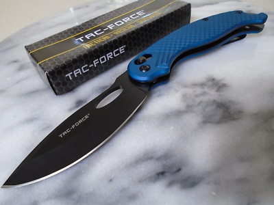 Tac-Force Ball Bearing Axis Lock Black Pocket Knife Folder TF-1037BL 8.25'' Open