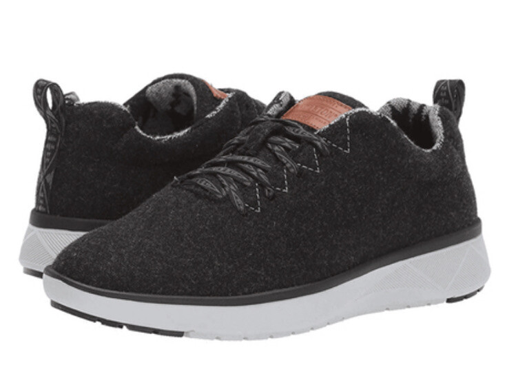 SAOLA Scarpe sneakers PENDLETON donna antracite lana edera Vibram taglia 7 suola Vibram