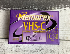 Memorex VHS-C TC-30 Compact Video Cassette Tape 62m