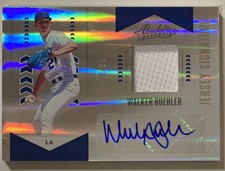 Walker Buehler 2020 Absolute Jersey Signatures Autograph Card #97 (3507) 08/99
