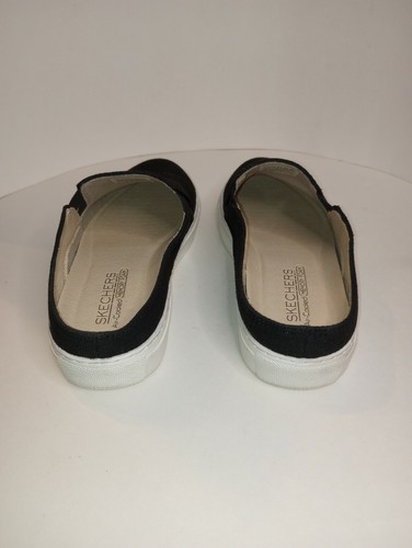 Skecher Womens Sz 7.5 Air Cooled Memory Foam slip on Black and White Mule 49745 - Imagen 4 de 12