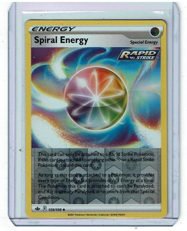 spiral energy pokemon card value Spiral Energy - Trainer - Reverse Holo - Chilling Reign - 159/198